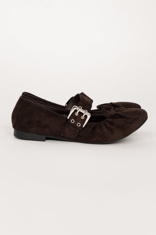 Ballerina's met gesp bruin - Payton