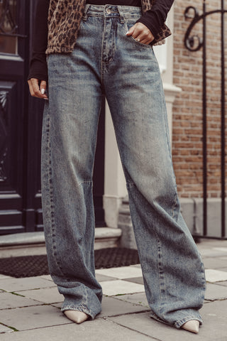 Balloon jeans acid wash blue - Roxy