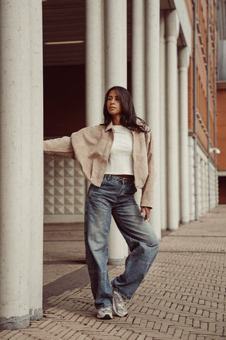 Ballon-Jeans mit Acid-Wash-Waschung - Deya