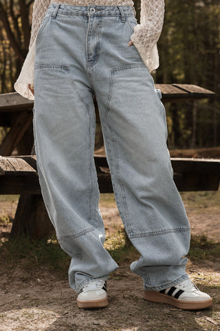 Ballon-Jeans mit Acid-Wash-Waschung - Deya