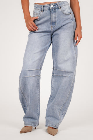 Balloon fit jeans light blue - Elenor