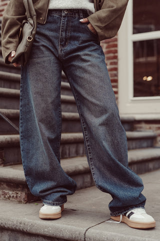Balloon fit jeans dark blue - Brooklyn