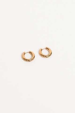 Basic gold earrings - Levi