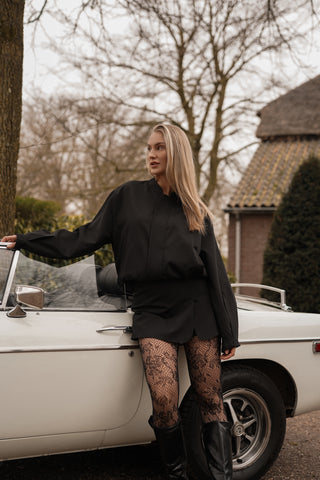 Basic Skort Damen Schwarz - Lynn