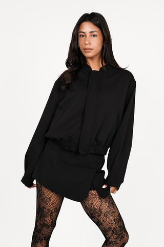 Black zipped bomber jacket - Britney