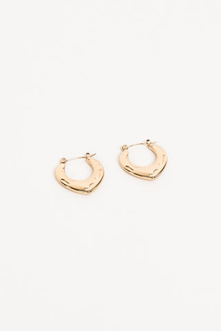 Chunky gold earrings - Perla
