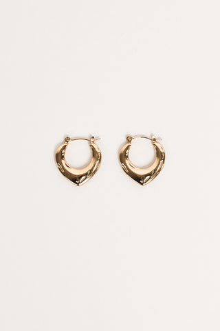 Chunky gold earrings - Perla