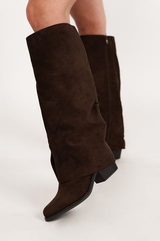 Cowboy boots suede brown - Bibi