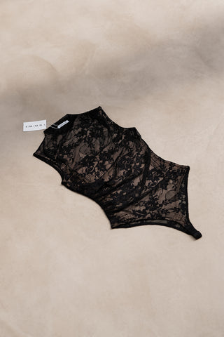 Schwarzer Spitzenbody - Janny