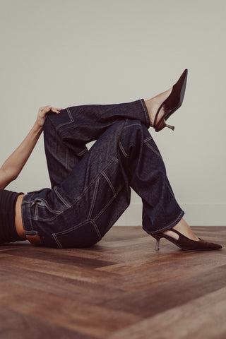 Ballon-Jeans mit Acid-Wash-Waschung - Deya