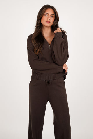 Two piece set loungewear bruin - Jessy