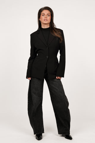 Fitted blazer black - Moon