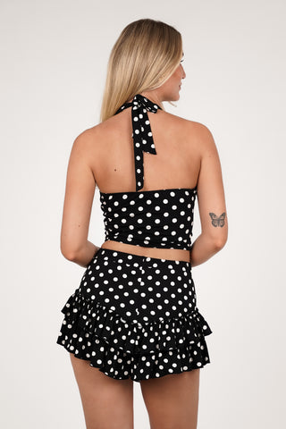 Two piece set dots zwart/wit - Sharon