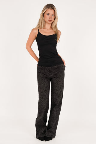 Hemdje dames stretch zwart - Dany