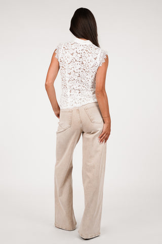 Straight leg jeans beige - Nanouck