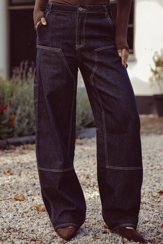 Ballon-Jeans mit Acid-Wash-Waschung - Deya