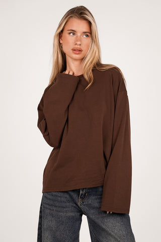 Long sleeve top bruin - Juno