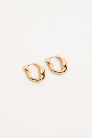 Organic Earrings Gold - Scarlet