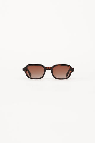 Retro sunglasses tortoise brown - Azura