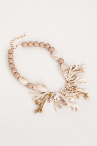 Ketting met koraal beige - Odina