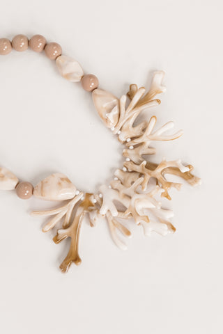 Ketting met koraal beige - Odina
