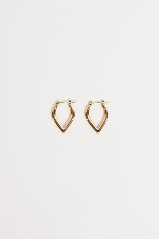 Earrings pointed shape gold - Sarina