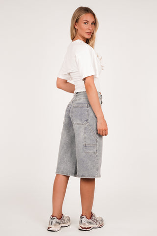 Denim jort dames licht blauw - Dallas