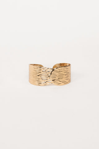 Bracelet gold with structure narrow - Isla