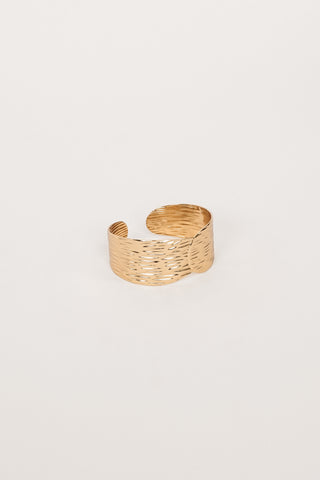 Bracelet gold with structure narrow - Isla