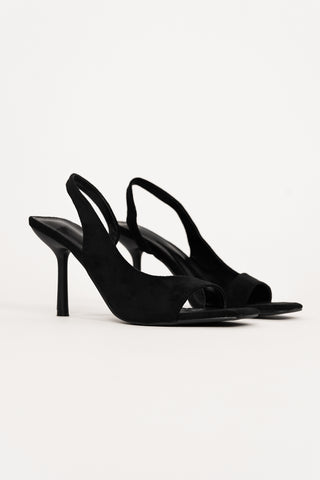 Suede pumps black - Juana
