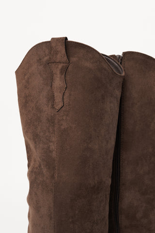 Cowboy boots suede brown - Naomi