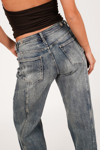 Wide leg jeans acid blue - Vanny
