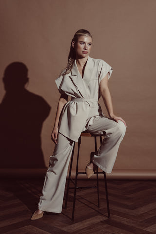 Wrap vest beige - Toria
