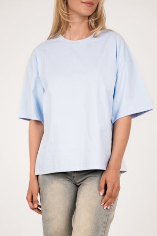 Oversized t-shirt dames licht blauw - Marlow