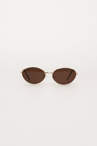 Sunglasses oval narrow brown - Yara
