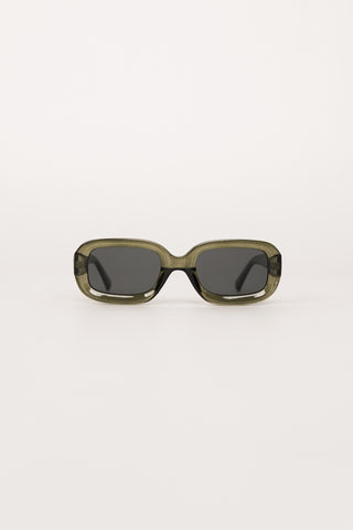 Sunglasses rectangular wide green - Bella