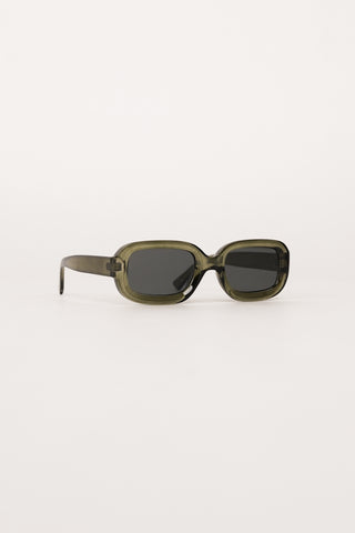 Sonnenbrille rechteckig breit grün - Bella