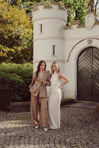 Balloon fit trousers taupe - Isadora
