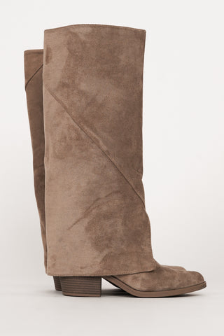 Cowboy boots suede beige - Bibi
