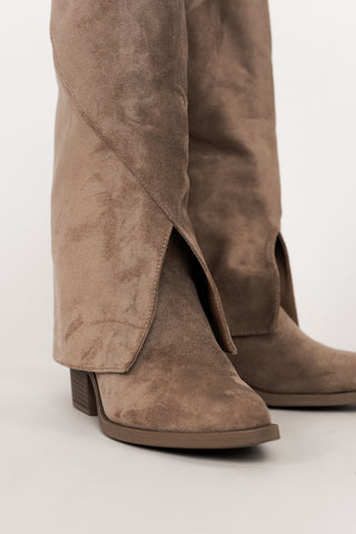 Cowboy boots suede beige - Bibi