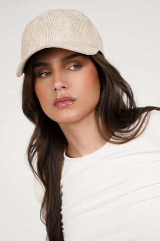 Pet dames geribbeld beige - Dunja