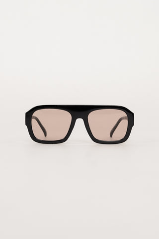Retro pilot goggles black - Veda