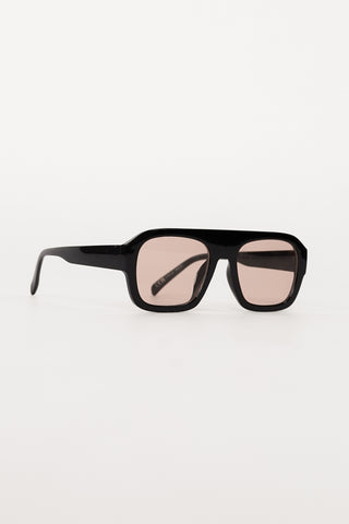 Retro pilot goggles black - Veda