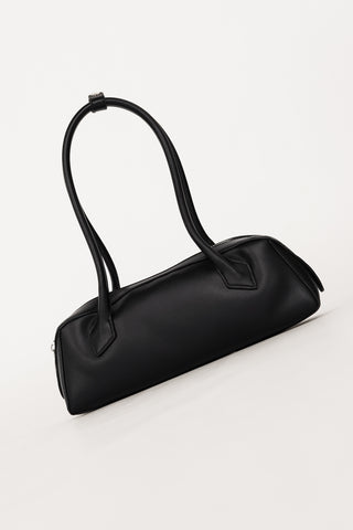 Women's oblong black handbag - Yalou