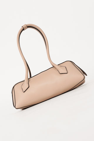 Women's elongated beige handbag - Yalou