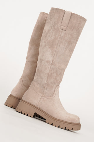 High boots suede brown - Gloria