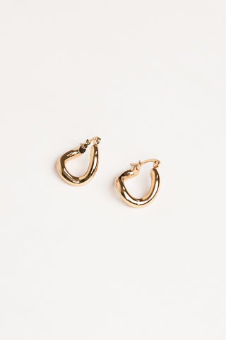 Wellenförmige Ohrringe Gold – Charlie