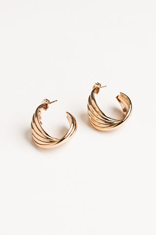 Statement-Ohrringe Twisted Gold - Estelle