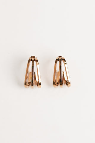 Oval gold pendants - Lora