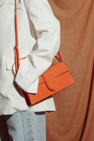 Orange crossbody bag - Flynn